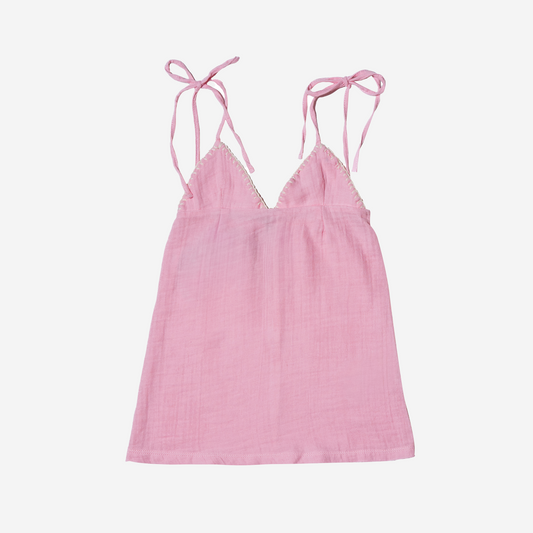 Lilou Müslin İnce Askılı Elbise