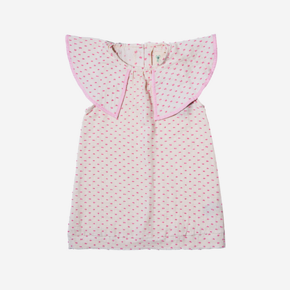 Flore Müslin Volan Yakalı Elbise