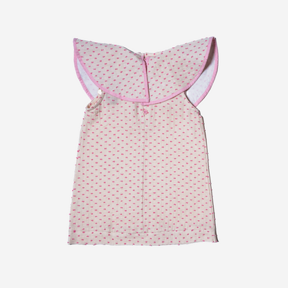 Flore Müslin Volan Yakalı Elbise