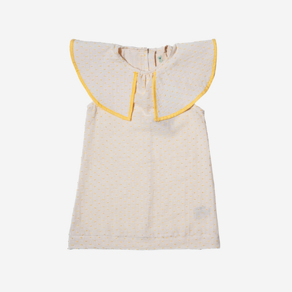 Flore Müslin Volan Yakalı Elbise