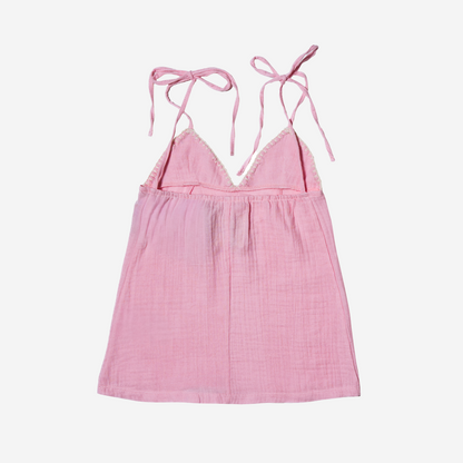 Lilou Müslin İnce Askılı Elbise