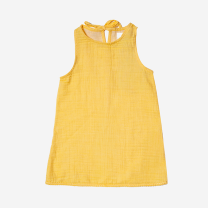 Mira Müslin Kolsuz Yazlık Elbise