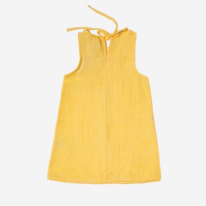 Mira Müslin Kolsuz Yazlık Elbise