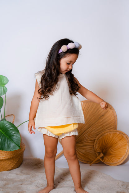 Luma Müslin Kolsuz Üst