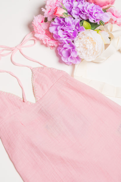 Lilou Müslin İnce Askılı Elbise