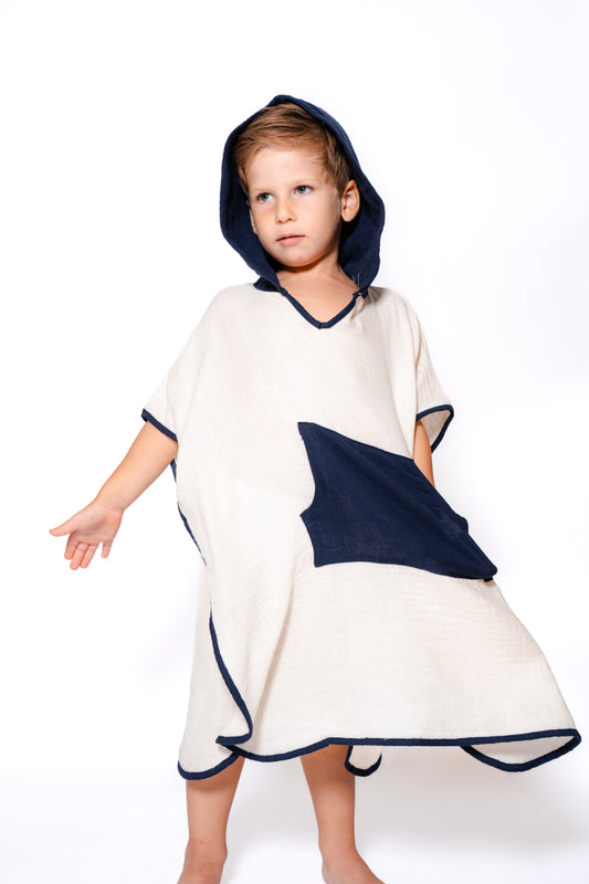 Nubi Müslin Erkek Çocuk Panço