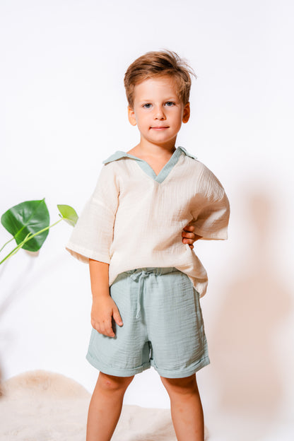 Sandro Müslin Kısa Kollu T-Shirt